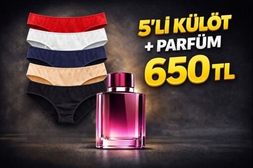 5'Lİ KÜLOT+PARFÜM 650 TL