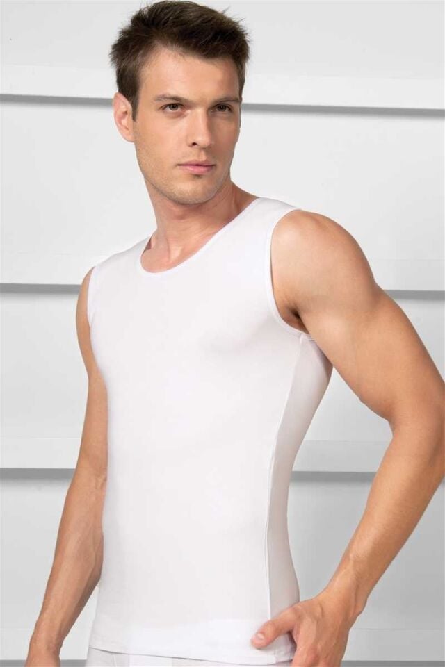 Erkek Modal Kolsuz Klasik Fanila T-Shirt (2205)