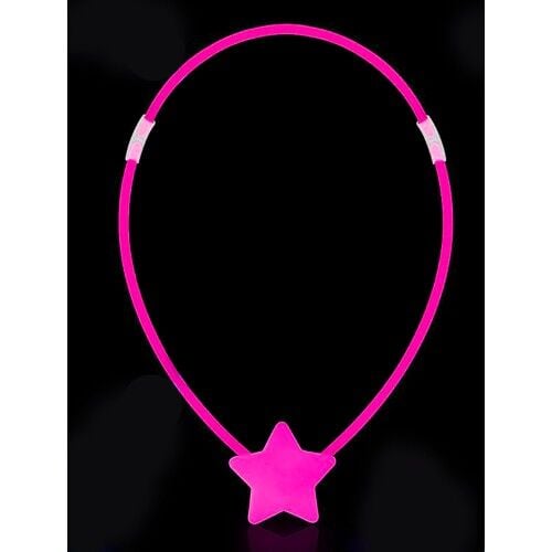 Glow Yıldız Kolye - Glow Kolye - Glow Partisi Yıldız Kolye 6 Adet