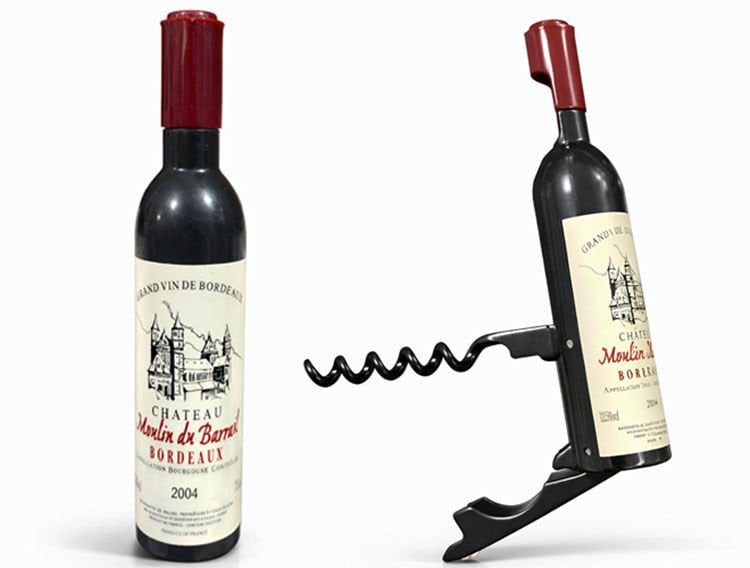 Şişe Tasarımlı Paslanmaz Çelik Tirbuşon Açacak