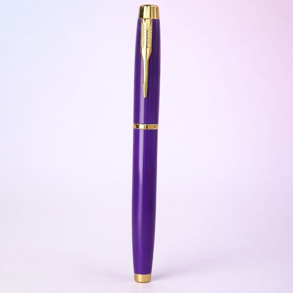 Premium Mor Metal Roller Kalem