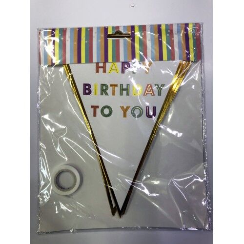 Happy Birthday To You Flama Bayrak Süs