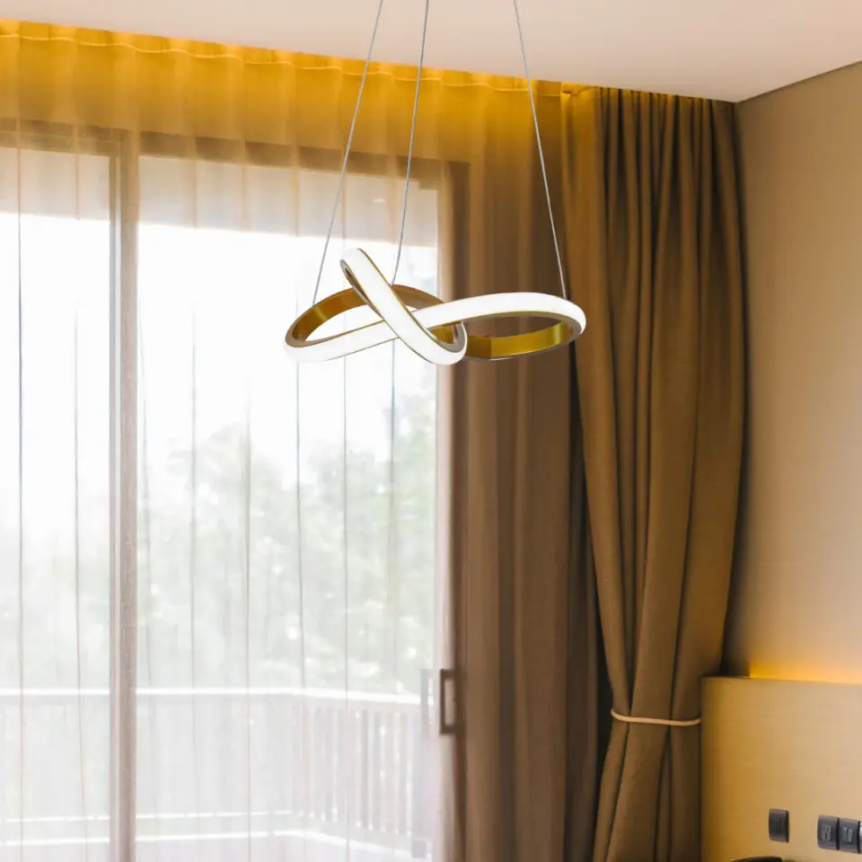 Bonna Modern Tekli Eskitme Sarkıt Led Beyaz Işık Power Ledli Salon Mutfak Oda Hol Ledli Avize