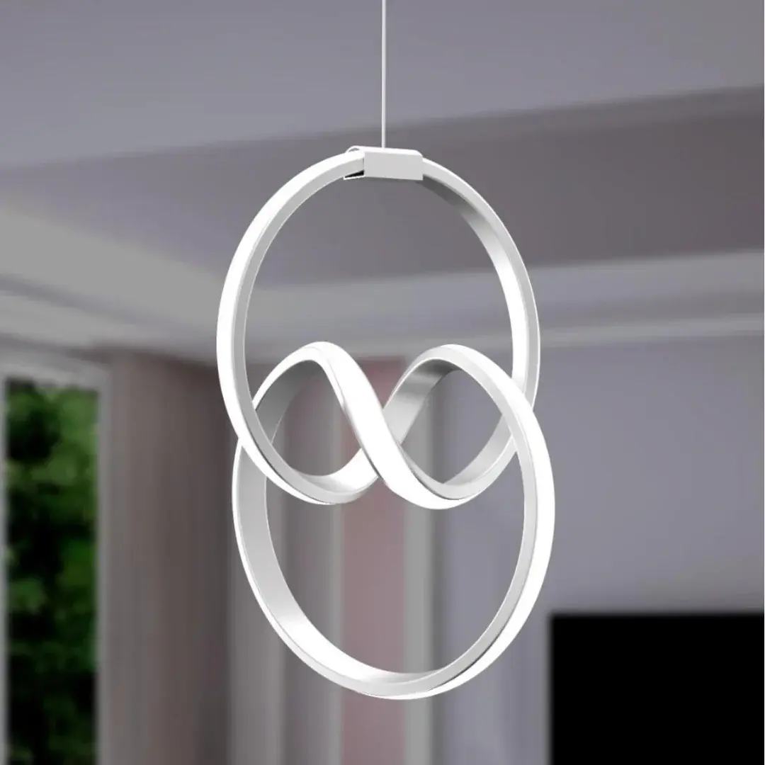 Emily Gri Tekli Sarkıt Led Günışığı Ultra Ledli Salon Mutfak Oda Hol Ledli Avize