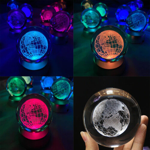 Toptan Işıklı Cam Dünya Küresi