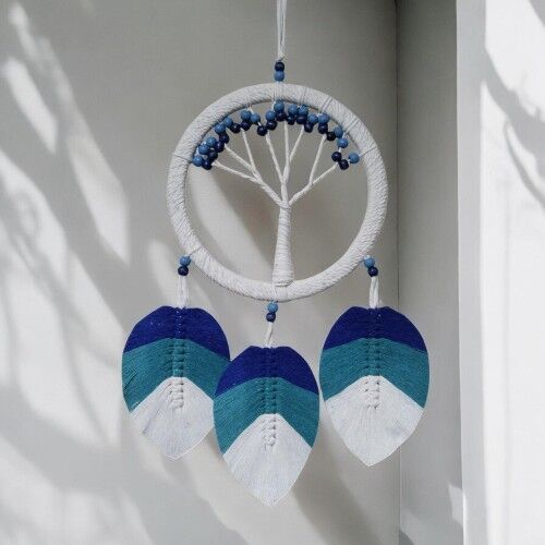 Hayat Ağacı Şekilli Yapraklı Duvar Dekoru