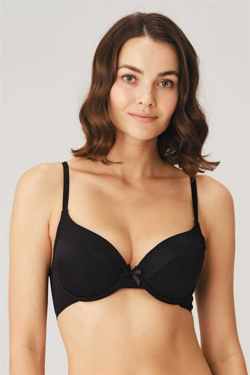 Kadın Balenli Desteksiz Dolgusuz Kol Altı Genişletilmiş Sırtı Yapıştırma Günlük T-Shirt Sütyeni (3781)