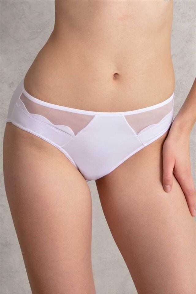 Kadın Mikro Kumaş Tüllü Slip (2781)