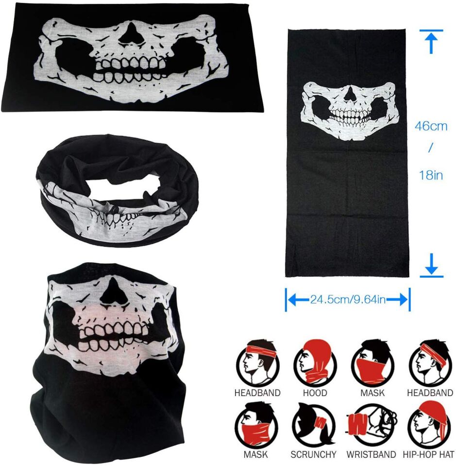 Motorcu Boyunluk Baf Buff Bandana 25x48 cm Model 7