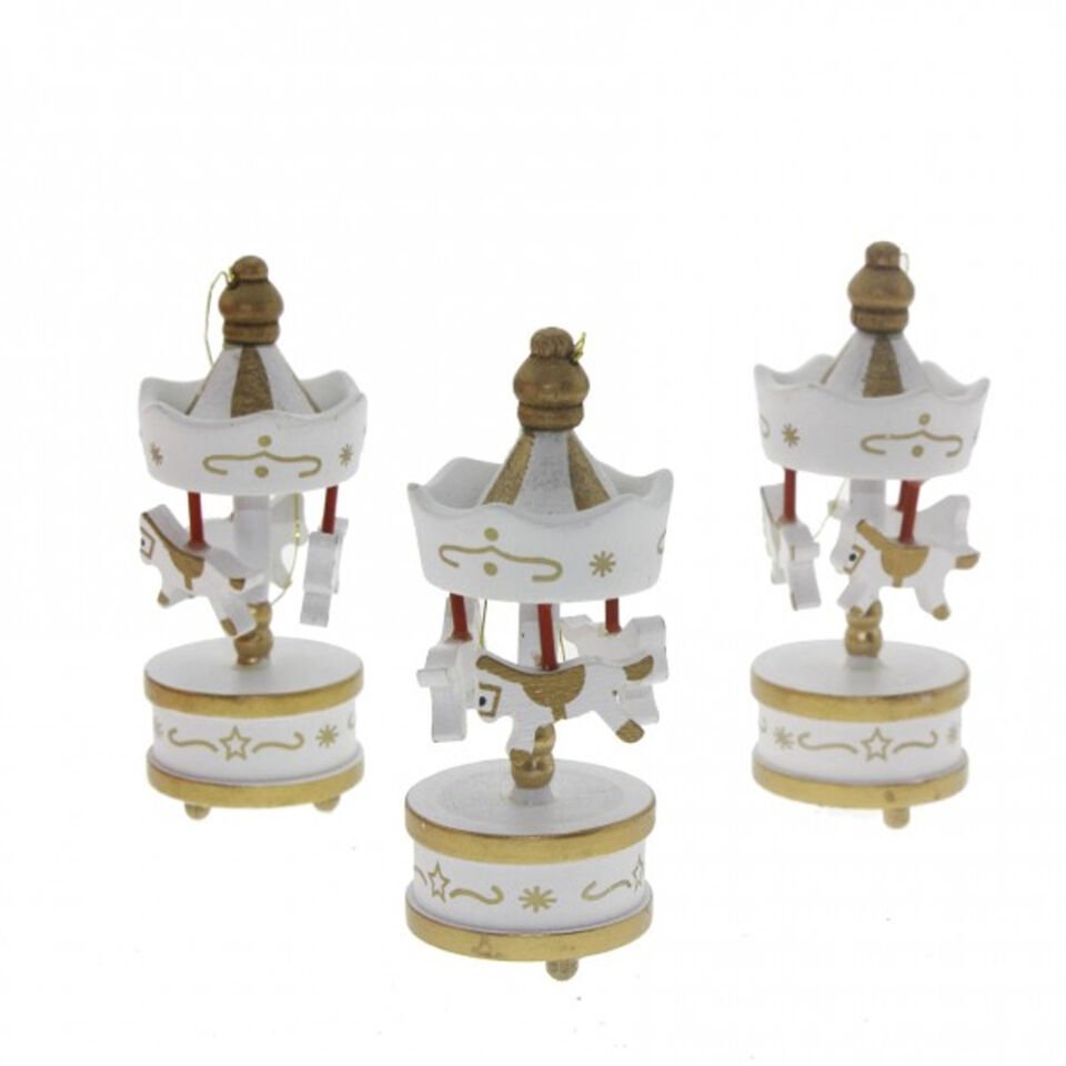 Toptan Dekoratif 6'lı Beyaz Mini Atlı Karınca