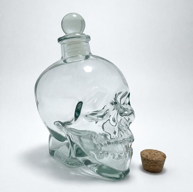 Cam Kurukafa İçecek Şişesi 14 cm