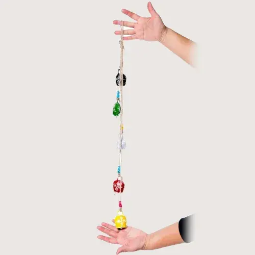 Desenli 4'lü Çan Süs Seti