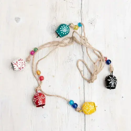 Desenli 4'lü Çan Süs Seti