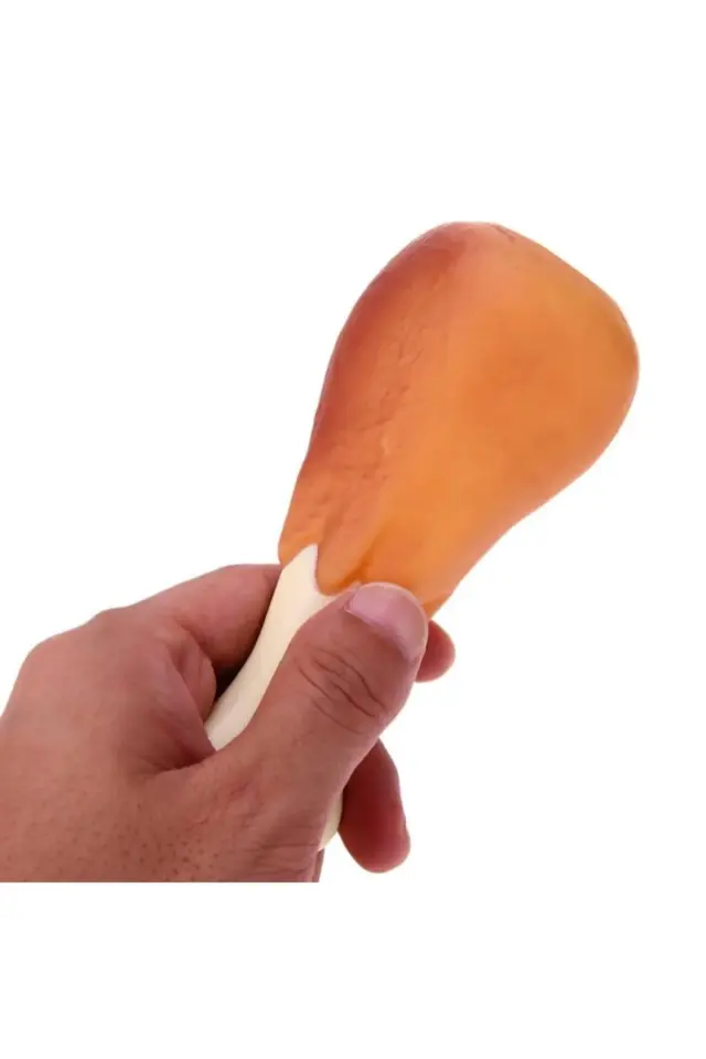 Köpekler İçin Sesli Oyuncak Tavuk Butu