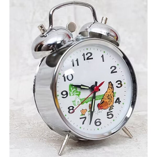 Nostaljik Kurmalı Horozlu Çalar Saat Büyük Boy