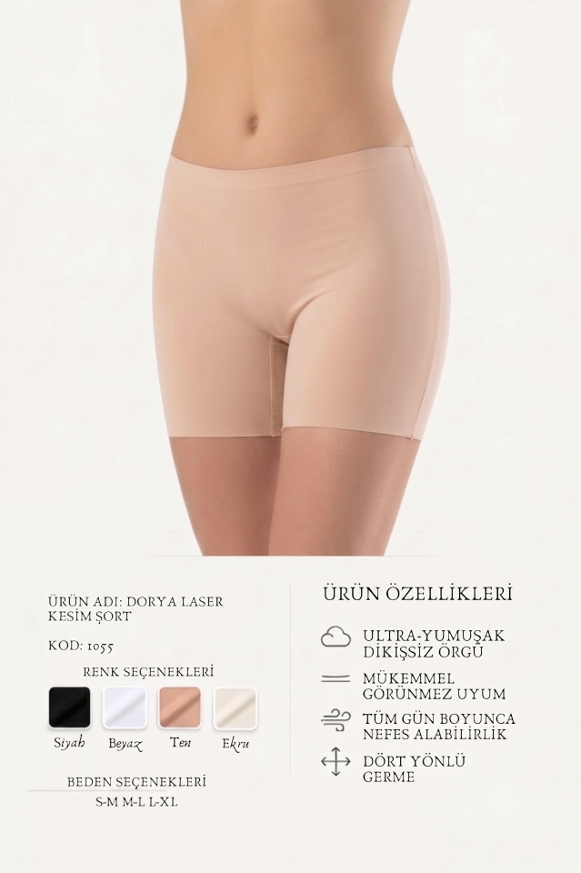 LAZER KESİM BOXER KADIN 1055