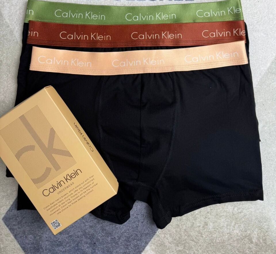 Calvin Klein Renkli Bantlı 3'lü Premium Boxer