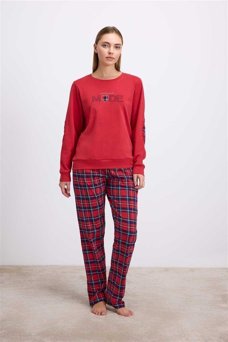 Anıl Kadın Uzun Kol Sweatshirt  Pijama Takımı 11579