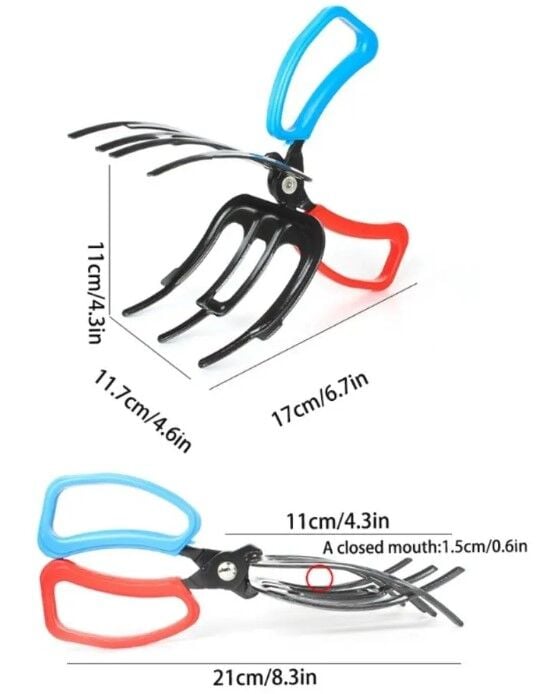 3 Pençeli 11 cm Balık Sabitleyici Maşa