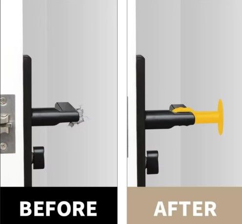 Renkli Vantuzlu Geçmeli Kapı Kolu Stoper 4lü Set