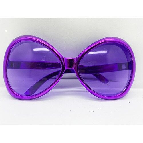 Mor Renk Yeşilçam Nostalji 80li Yıllar 90lı Yıllar Parti Gözlüğü 7x16 cm