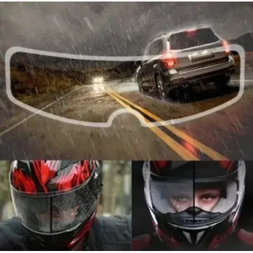 Kask Vizörü İçin Yağmur ve Buğu Engelleyici Film
