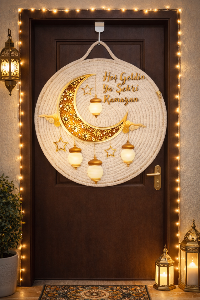 Hoş Geldin Ya Şehri Ramazan Kapı ve Duvar Süsü