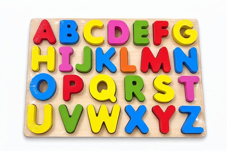 Ahşap Alfabe Puzzle Eğitici Oyuncak