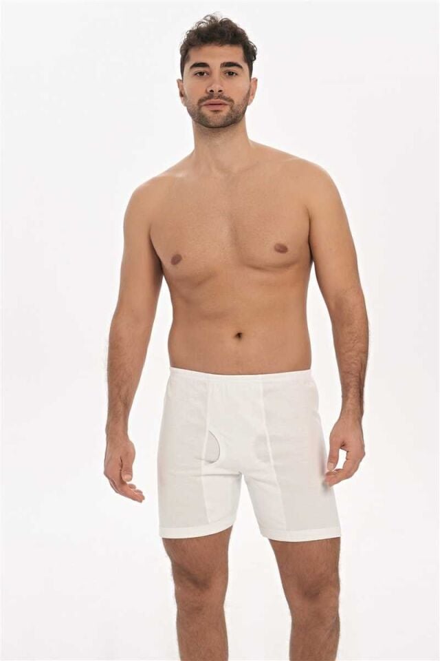 Erkek Pamuklu Klasik Uzun Paça Bokser (0017)