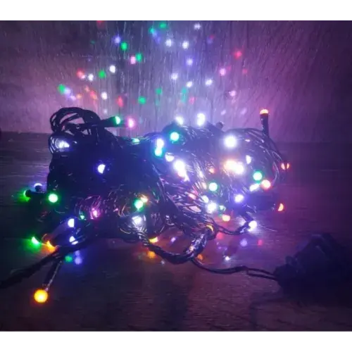 10m 100 Led Damla Uçlu Gün Işığı Siyah Kablo