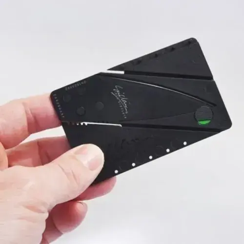 Kredi Kartı Şeklinde Katlanabilir Bıçak