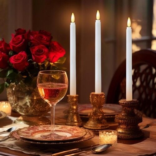 28 cm Pilli LED Mum 12'li Paket