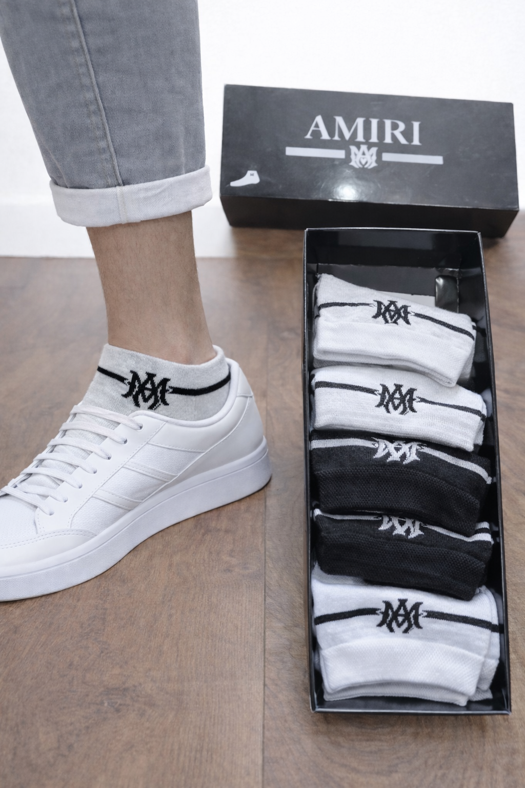 Amiri Unisex 6'lı Çorap