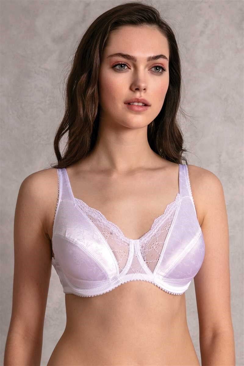 Kadın Balenli Desteksiz Dolgusuz Toparlayıcı Dantelli Küçültücü Sütyen (3652)