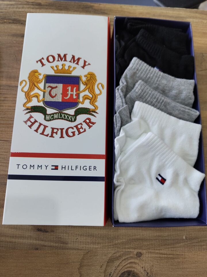 Tommy Hilfiger Unısex 6'lı Çorap