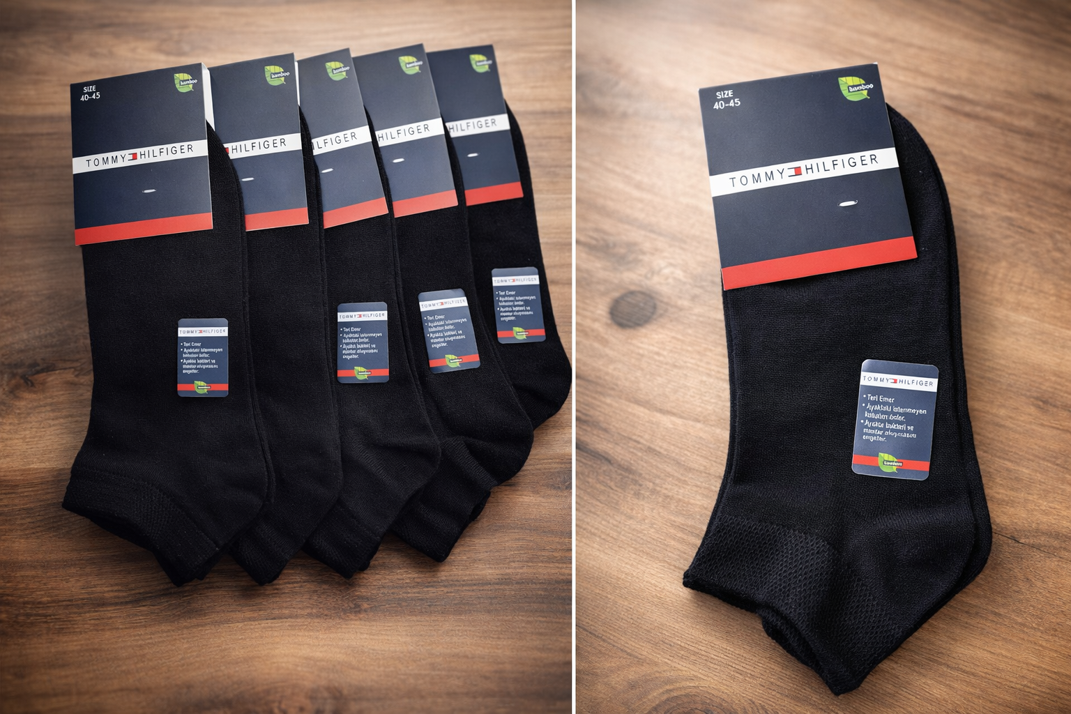 Tommy Hilfiger Bambu 6'lı Çorap