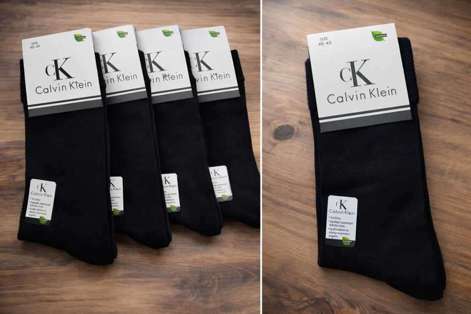 Calvin Klein Bambu Uzun 6'lı Çorap