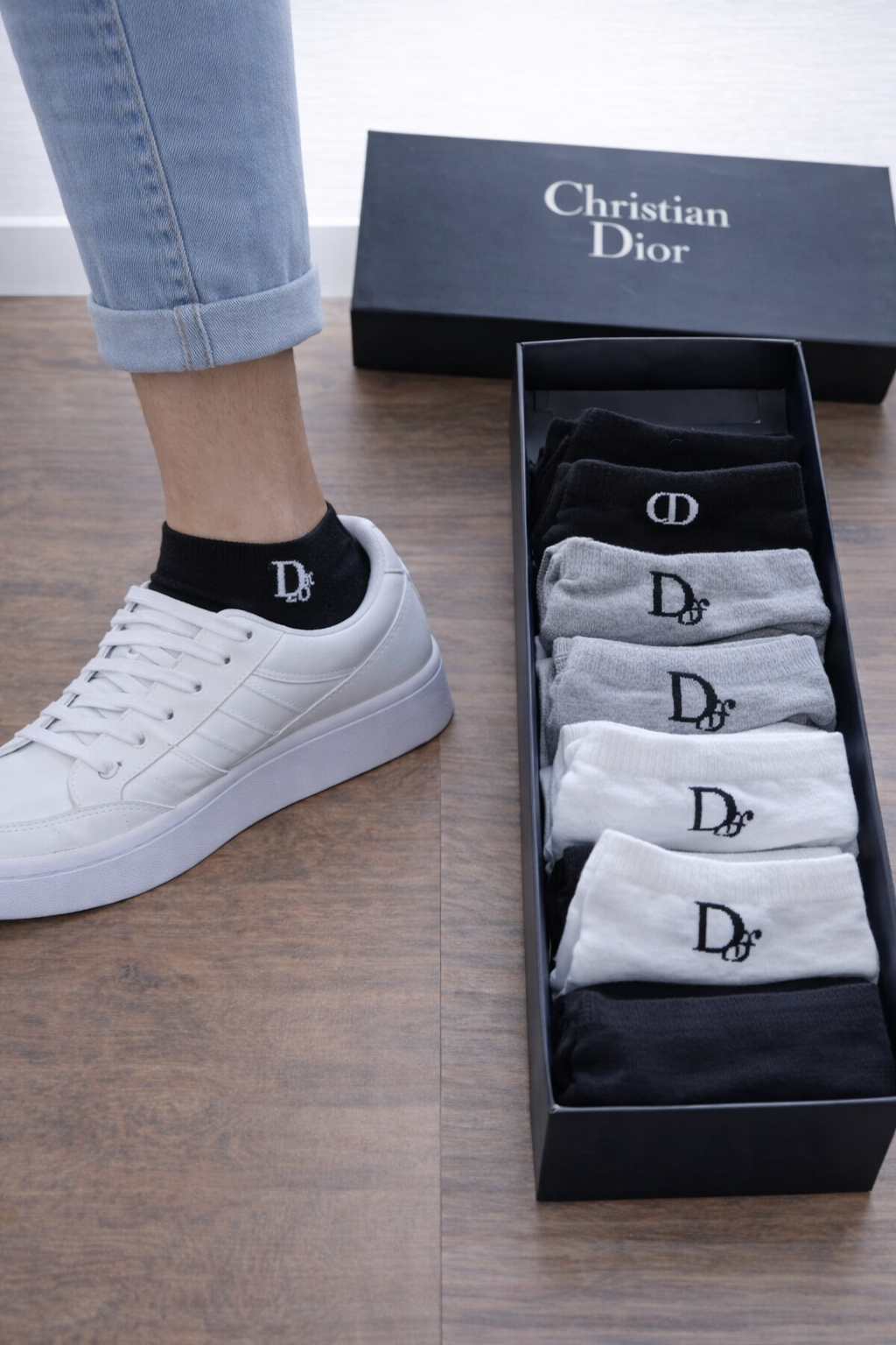 Dior Unisex 6'lı Çorap