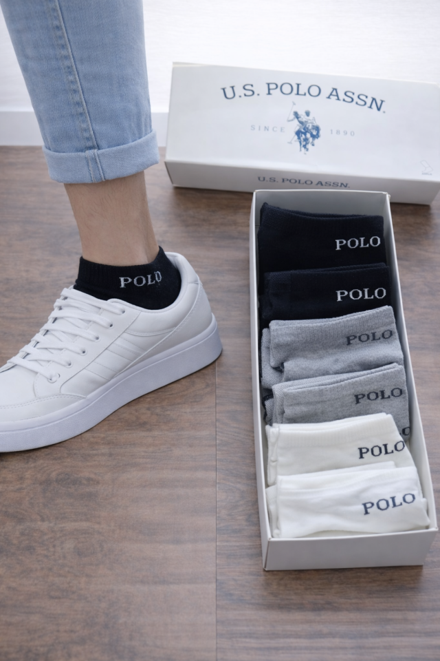 U.S Polo Assn.  Unisex 6'lı Çorap