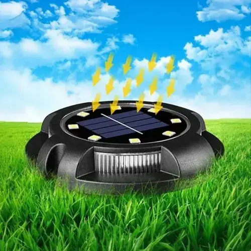 4'lü Solar Panelli Kazıklı RGB Zemin LED (Güneş Enerjili)