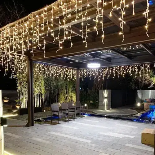 4m 120 LED Çakarlı Perde Işık