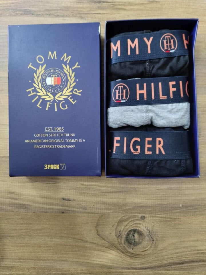 T.H. Siyah-Gri Premium Boxer