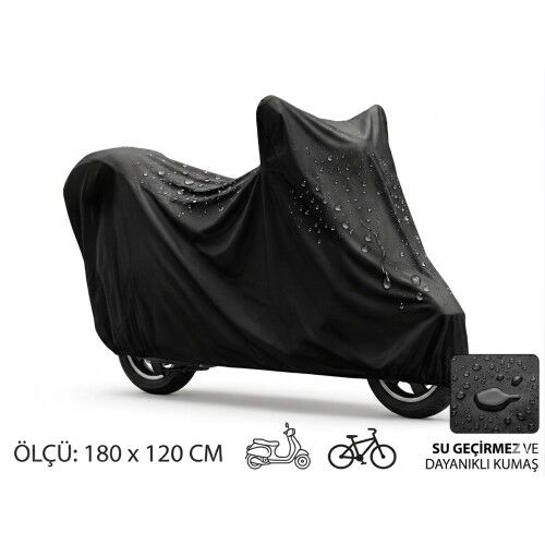 Motosiklet ve Scooter Koruma Brandası – Su ve Toz Geçirmez 180x120 cm