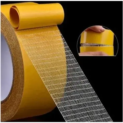 Geniş 10 Metre * 3 Cm Çift taraflı Süper Güçlü Yapışkan Yapıştırıcı Bant Isıya Dayanıklı