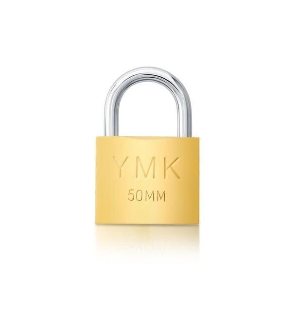 Asma Kilit Sarı Kısa 50 mm YMK-1250B