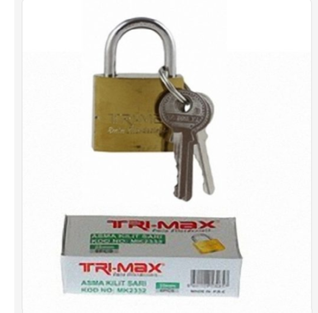 Trimax Asma Kilit Sarı NO:25 mm MK2332