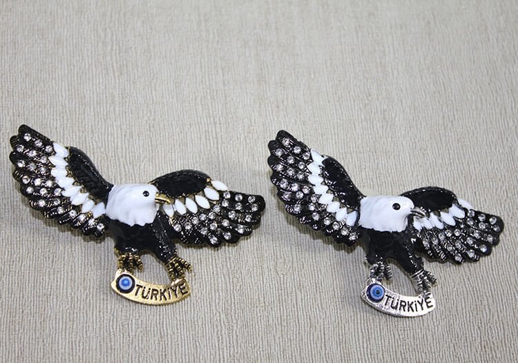 Swarovski Taşlı Kartal Figürlü Magnet