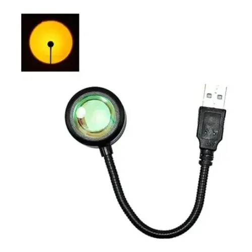 Taşınabilir USB Sunset Gün Batımı Ambiyans Işığı Lamba
