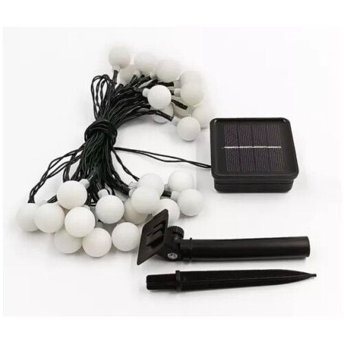 Solar 5m 28 Led Top RGB Siyah Kablolu