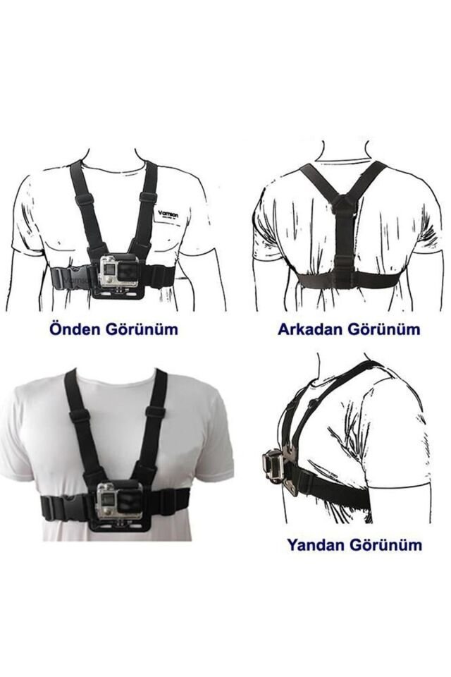 Aksiyon Kamerası Göğüse Sabitleme Kemeri